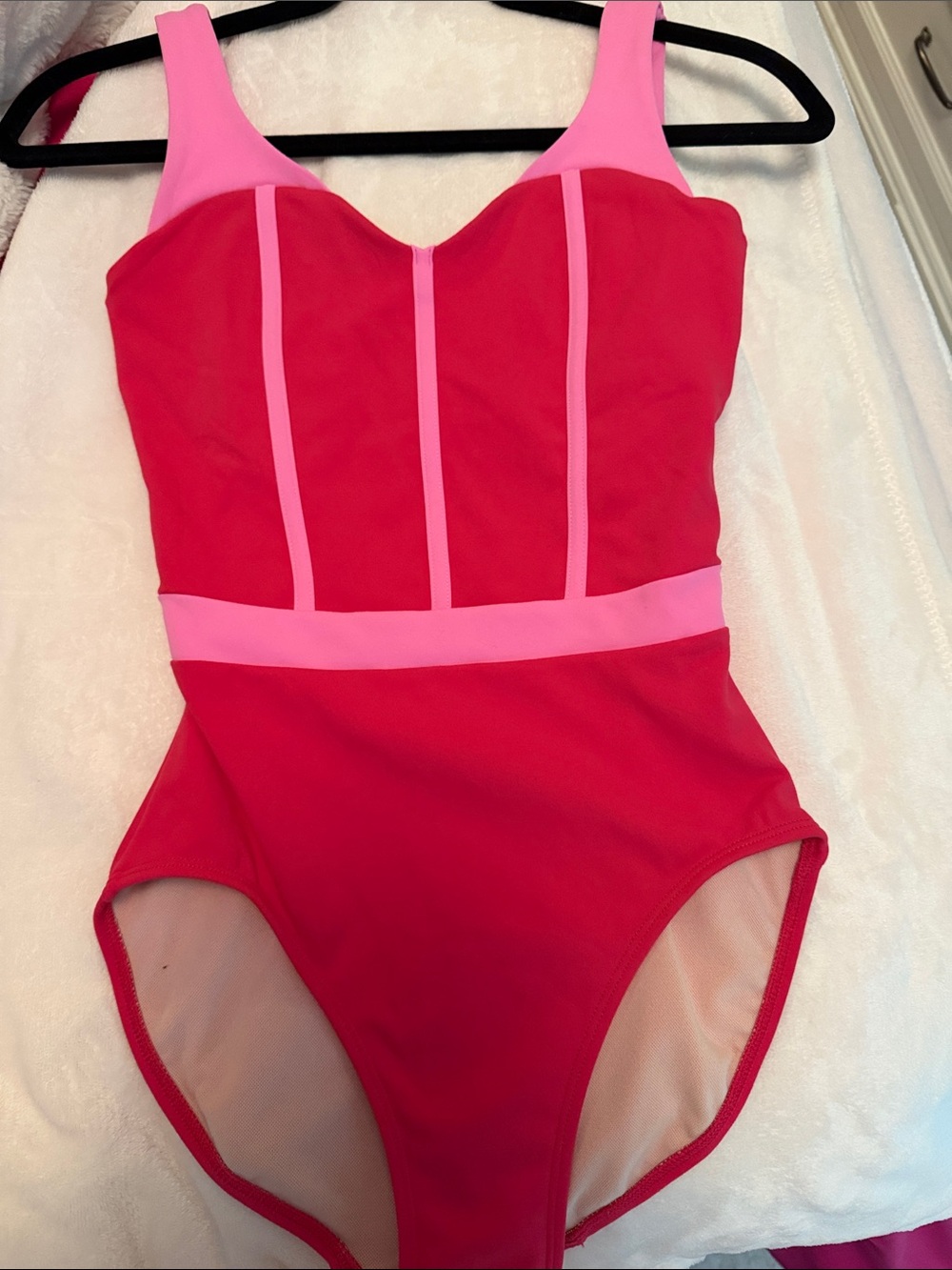 Pink and Hot Pink Leotard